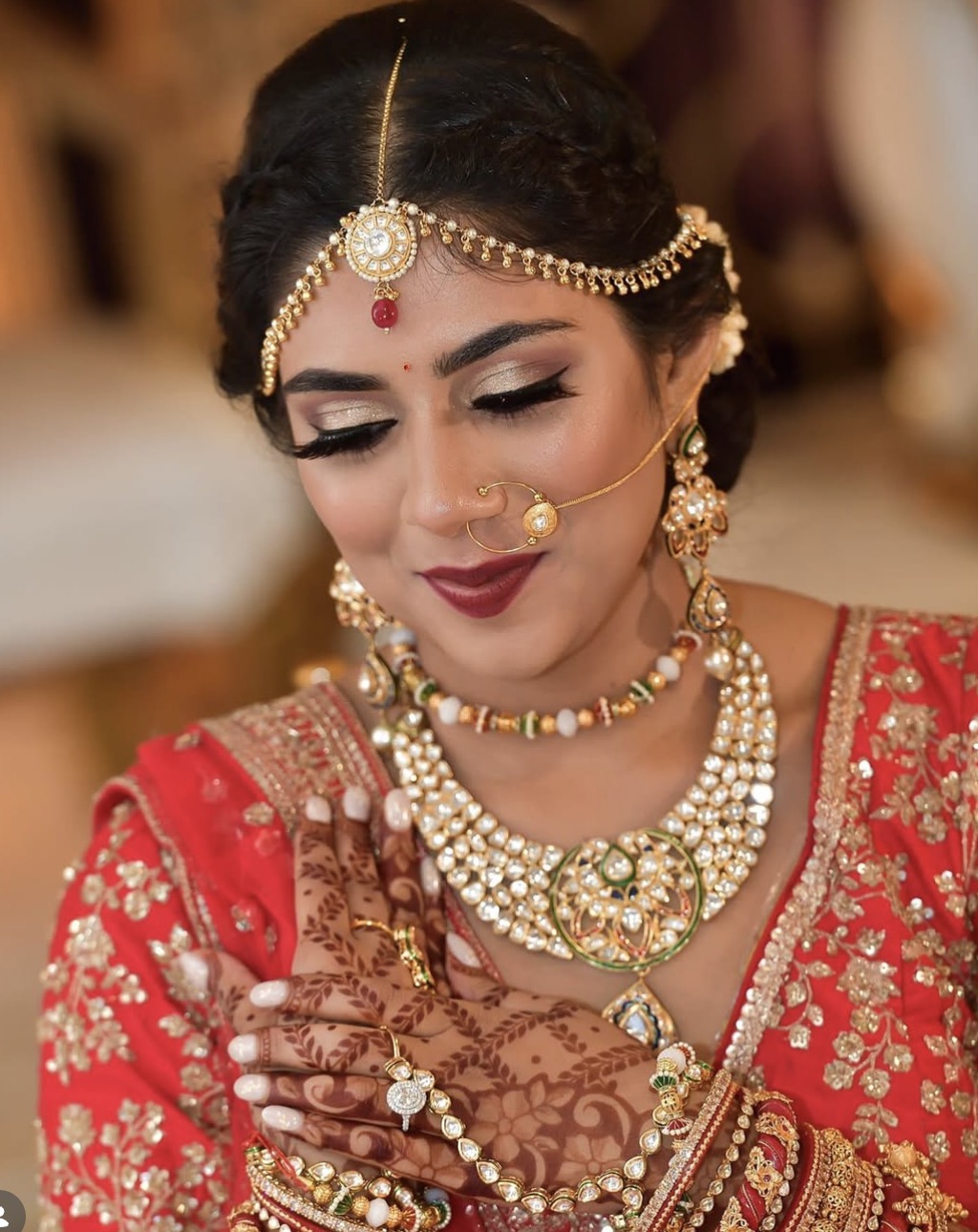 South Asian bridal hair and makeup by Bhavna in Atlanta