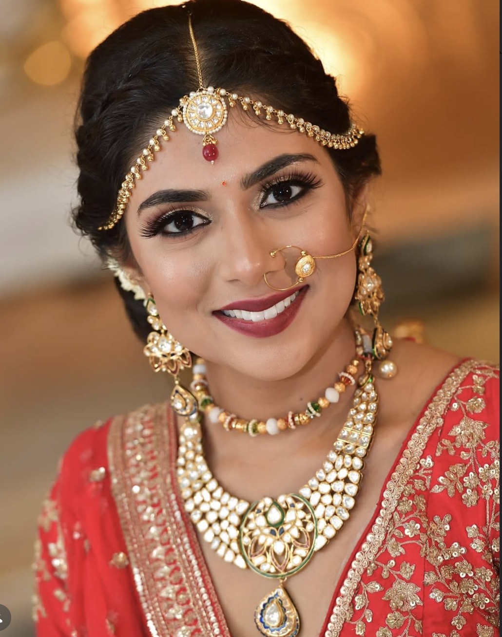 Indian wedding bridal makeup look by Femme Beauty by Bhavna